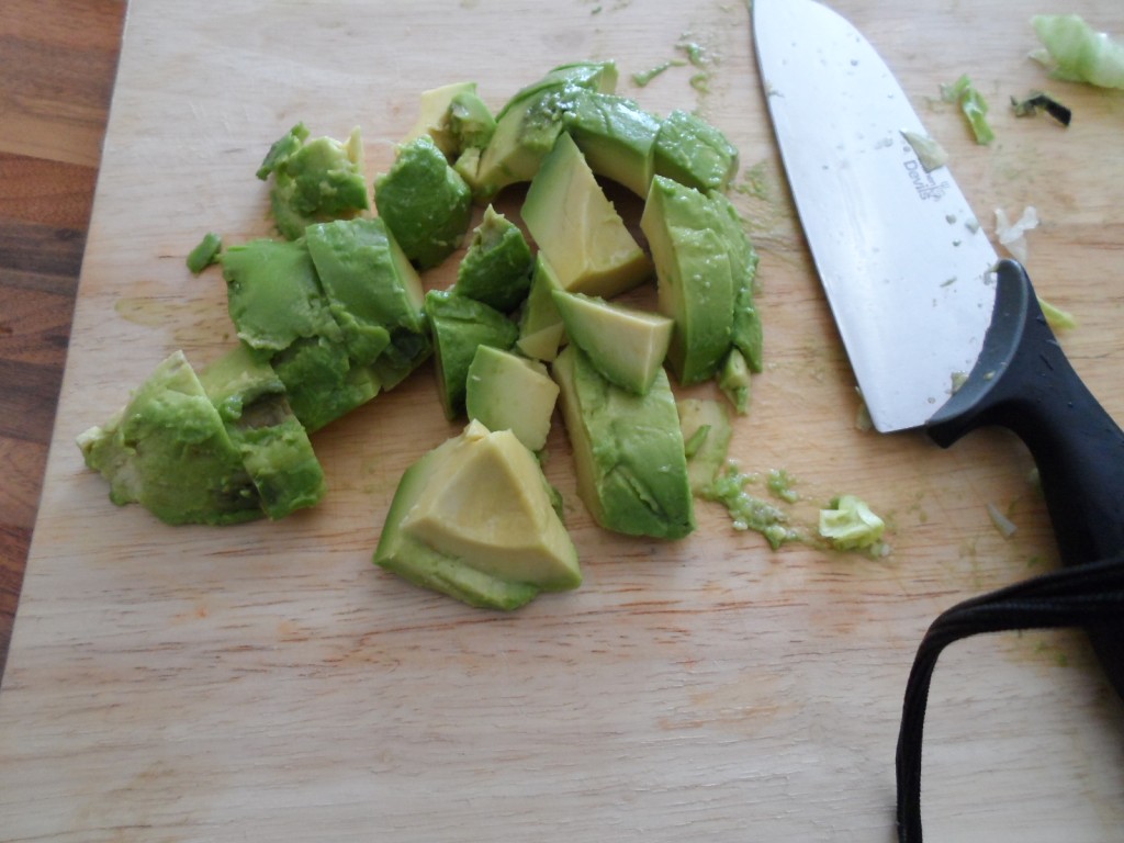 Sliced avocado 